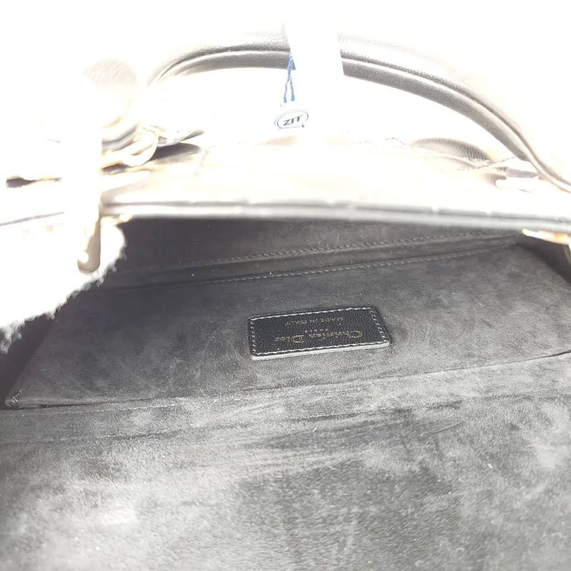 DIOR Crossbody Bag Lady D-Joy Black Lambskin Medium26 × 5 × 13.5 cm — detail view 7 of 9