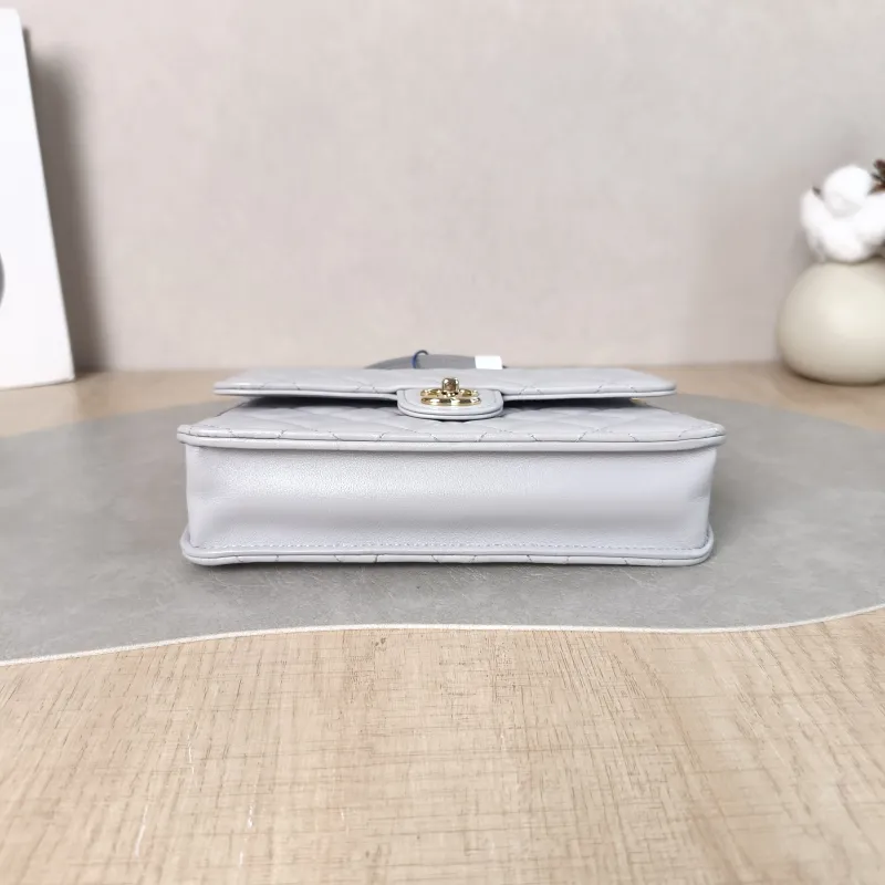 Chanel Backpack Backpack Grey Lambskin One Size 18.2 × 5 × 14 cm — cover view 5 of 5