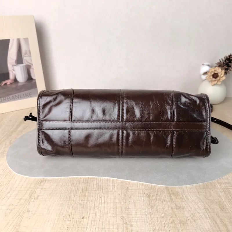 PRADA Shoulder Bag Bonnie Soft Lux Waxed Leather Medium 32 × 12 × 15.5 cm — cover view 2 of 6