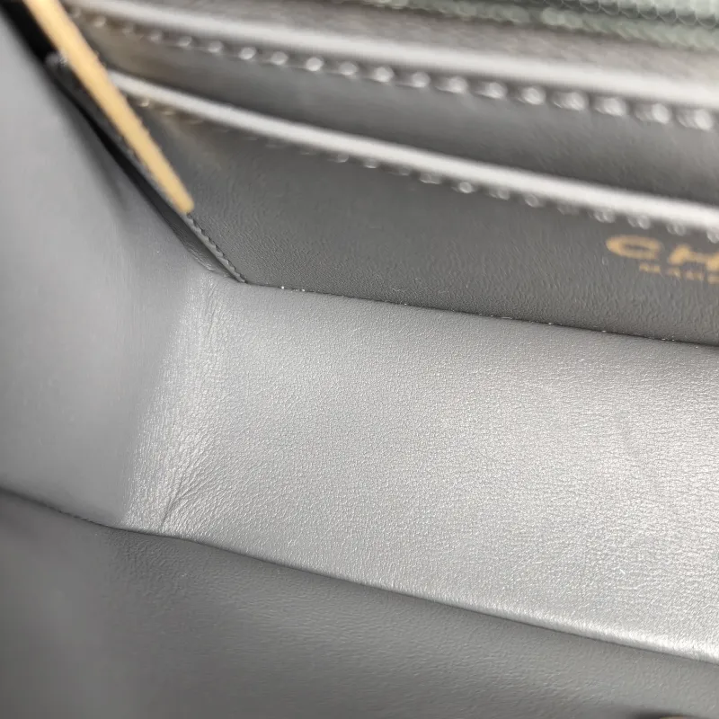 Chanel Crossbody Bag 25b mini Grey Grained Calfskin One Size 20 × 6 × 12 cm — detail view 5 of 14