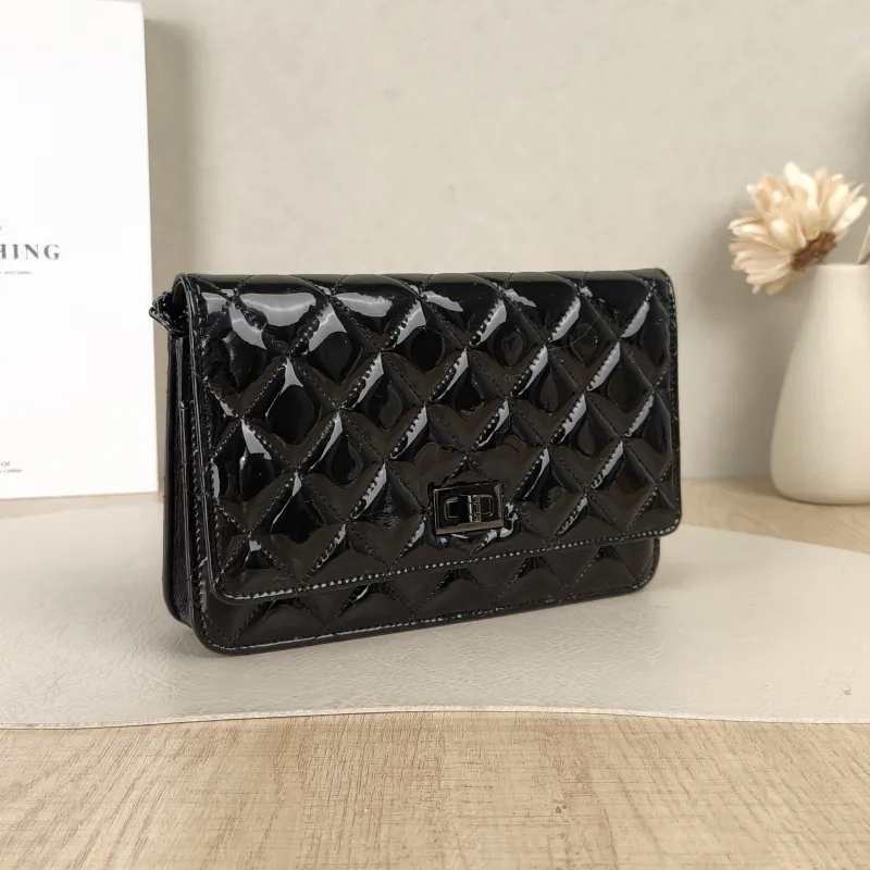 Chanel Crossbody Bag2.55 woc Black Waxed Leather Calfskin19.2 × 3.5 × 12.3 cm — cover view 3 of 6