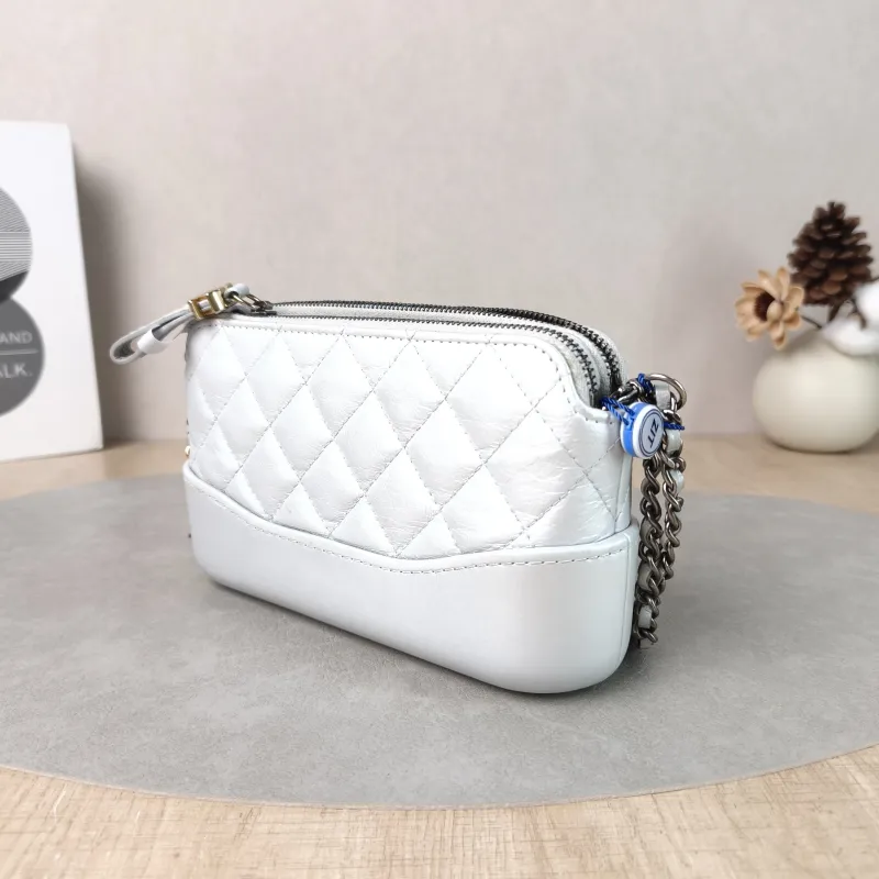 Chanel Crossbody Bag Gabrielle Gabrielle Bag Silver Calfskinmini19 × 4 × 10 cm — cover view 6 of 6