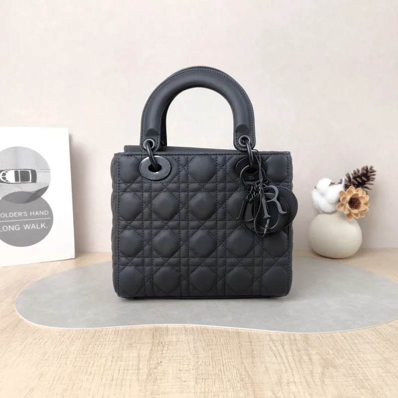 DIOR Top Handle Bag Lady Lady Dior Bag SL ambskin Small 20 × 8 × 18 cm