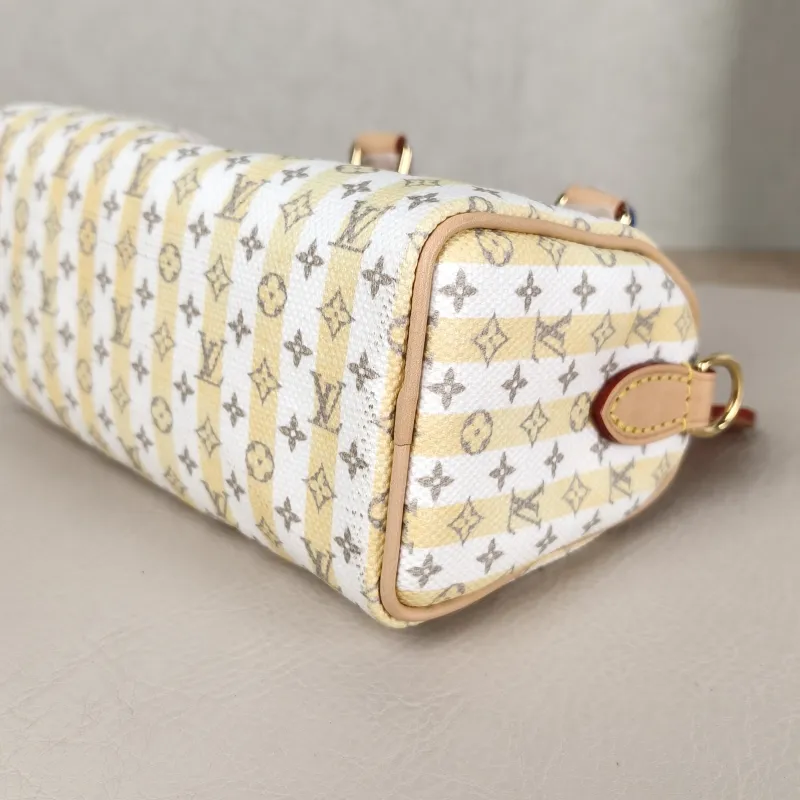 Louis Vuitton Crossbody Bag Speedy Nano White Yellow Monogram PVC nano 16 × 7.5 × 10 cm — detail view 5 of 11
