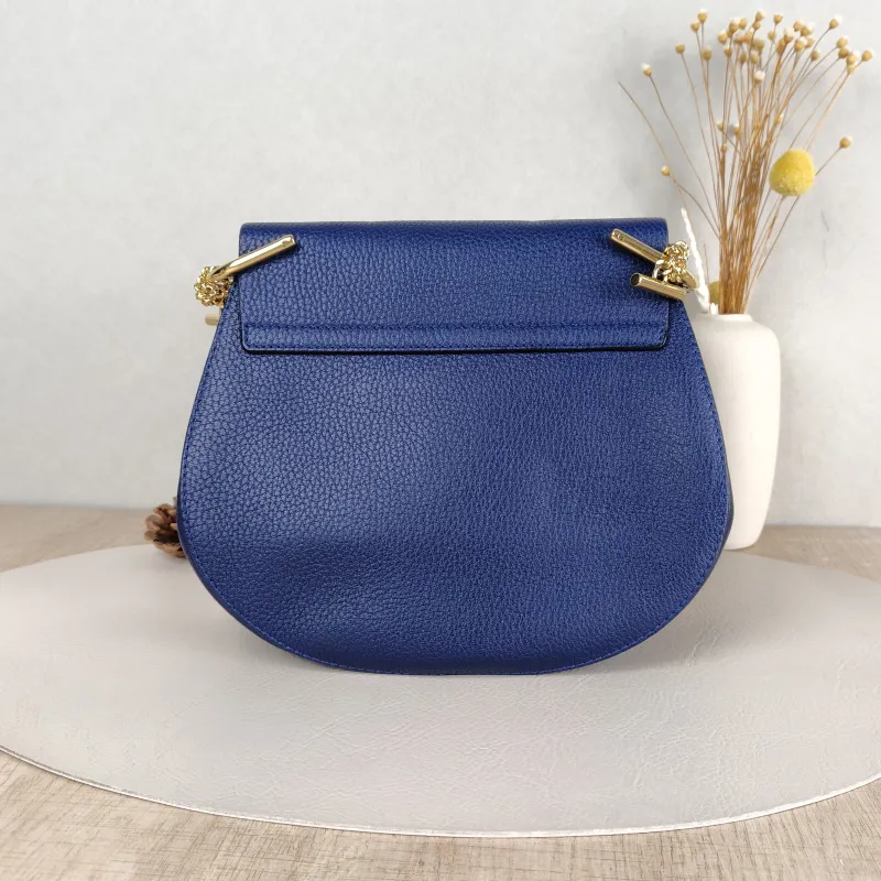 Chloé Crossbody Bagdrew Blue Calfskin One Size23 × 8 × 21 cm — cover view 4 of 5