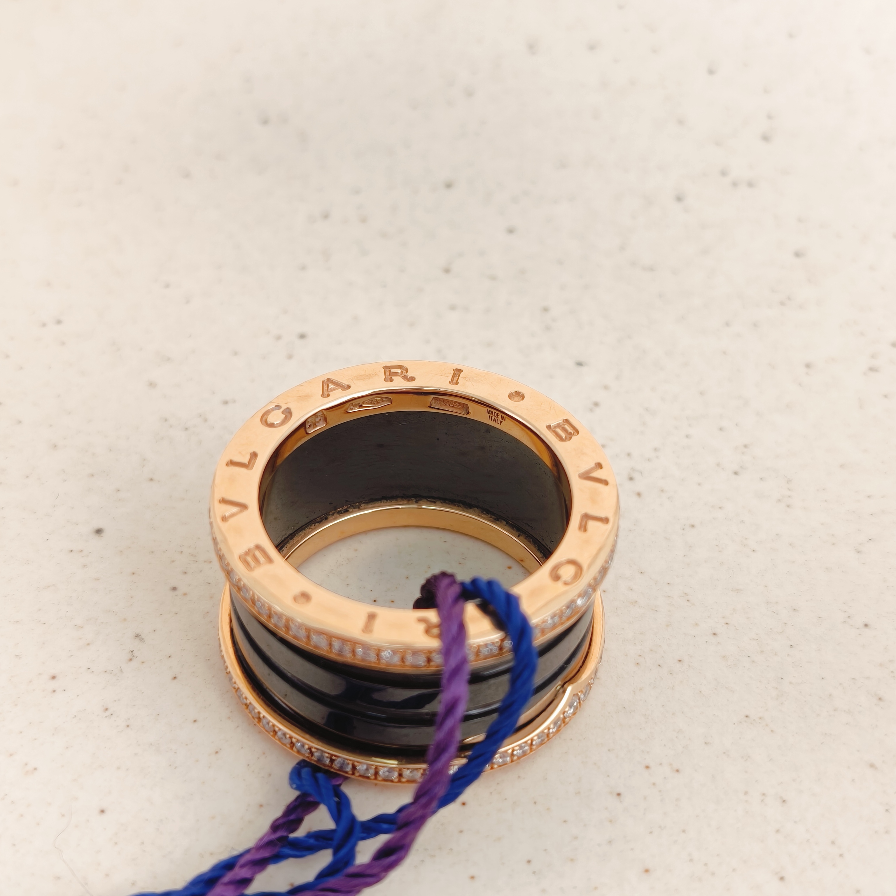 Bvlgari Ring B.ZERO1Collection Ring Rose Gold 18KR ose Gold Diamond One Size55 — cover view 4 of 7
