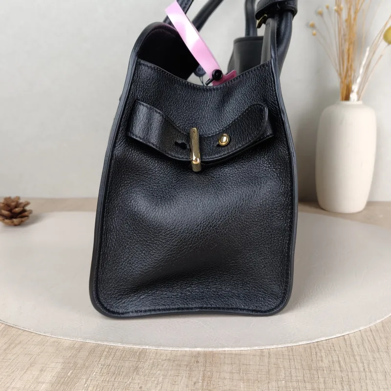 PRADA Tote Bag Black Calfskin One Size 32 × 15 × 22 cm — detail view 11 of 11