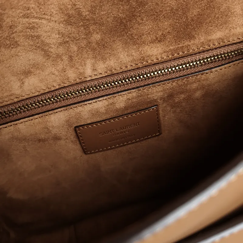 SAINT LAURENT Crossbody Bag Niki Besace Messenger Bag Caramel Calfskin Small 21.5 × 9.5 × 16 cm — detail view 5 of 12