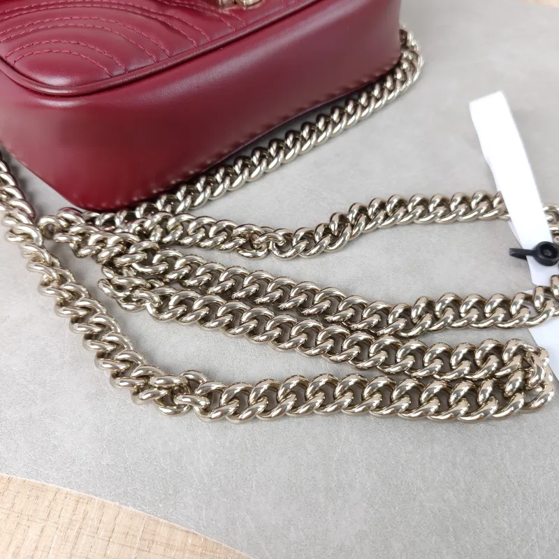 GUCCI Crossbody Bag GG Marmont Marmont Edition Calfskin Mini 17 × 6 × 13 cm — detail view 11 of 15