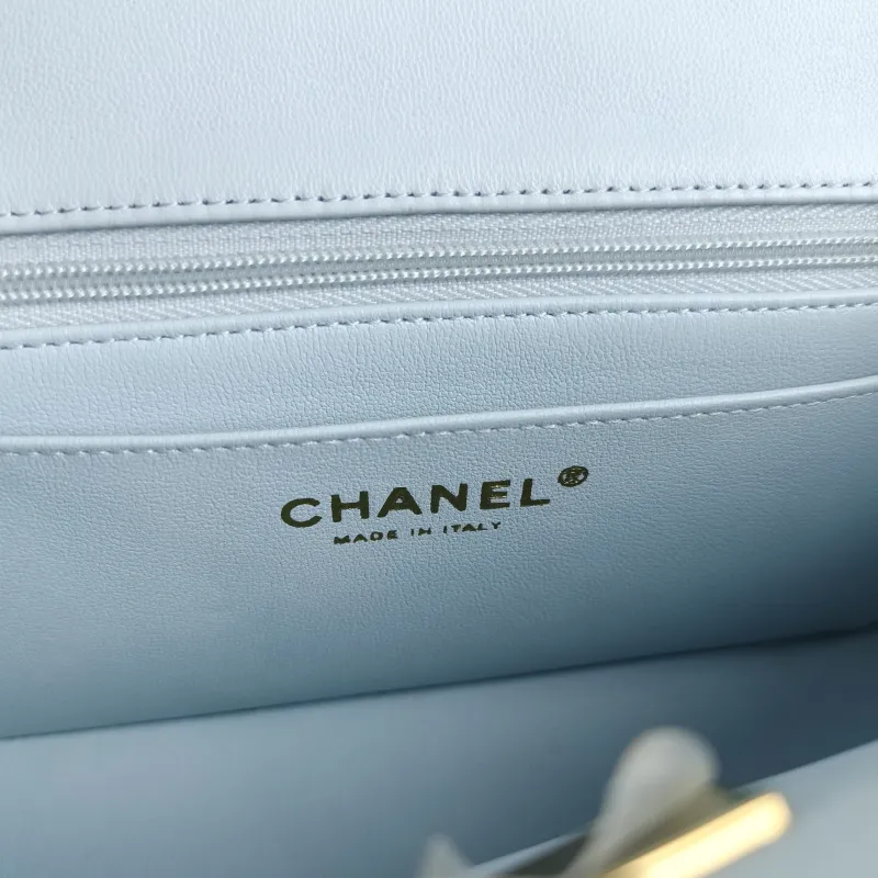 Chanel Crossbody Bag Classic Flap Large Mini CF Mini Blue Lambskin mini 20 × 6 × 12 cm — detail view 5 of 13