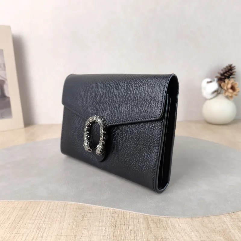 GUCCI Crossbody Bag Dionysus Collection Wallet woc Black Calfskin Mini 20 × 5 × 13 cm Conditioned — cover view 5 of 5