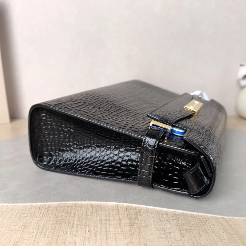 SAINT LAURENT Shoulder Bag MANHATTAN Black Calfskin Medium 29 × 7.5 × 20 cm — detail view 12 of 12