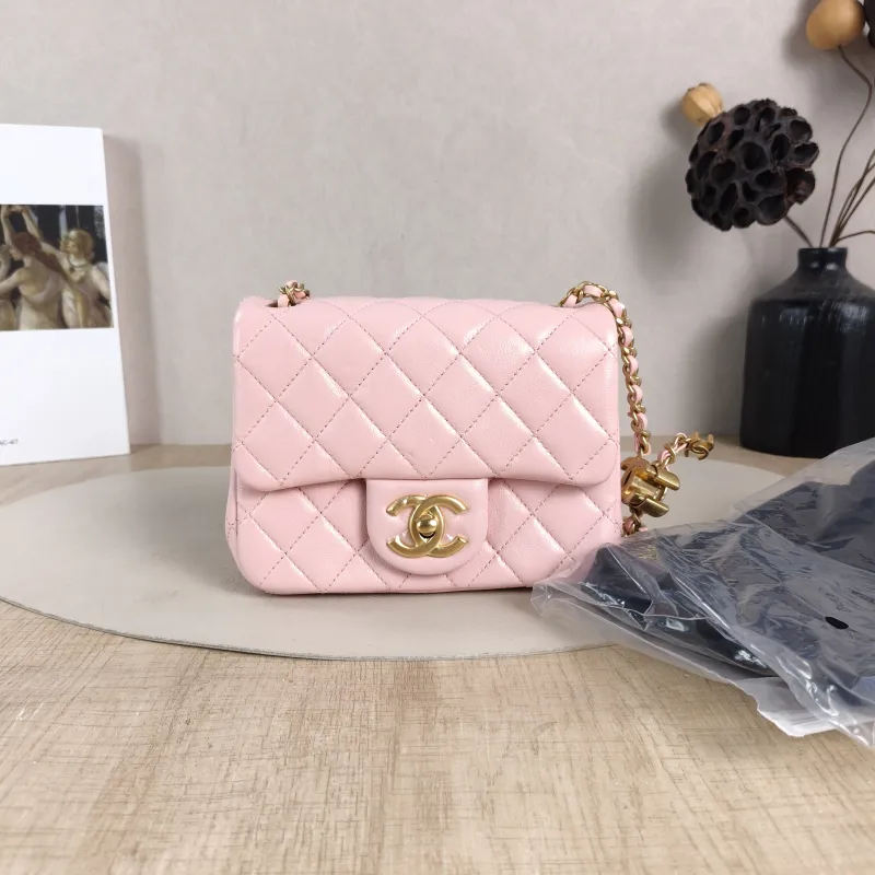 Chanel Crossbody Bag 25b c Pink Lambskin Mini 17 × 8 × 13.5 cm — cover view 2 of 6