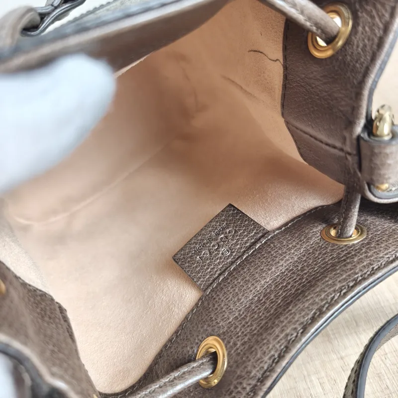 GUCCI Shoulder Bag Ophidia Bucket Bag Monogram PVC Mini 15.5 × 9 × 19 cm — detail view 2 of 10