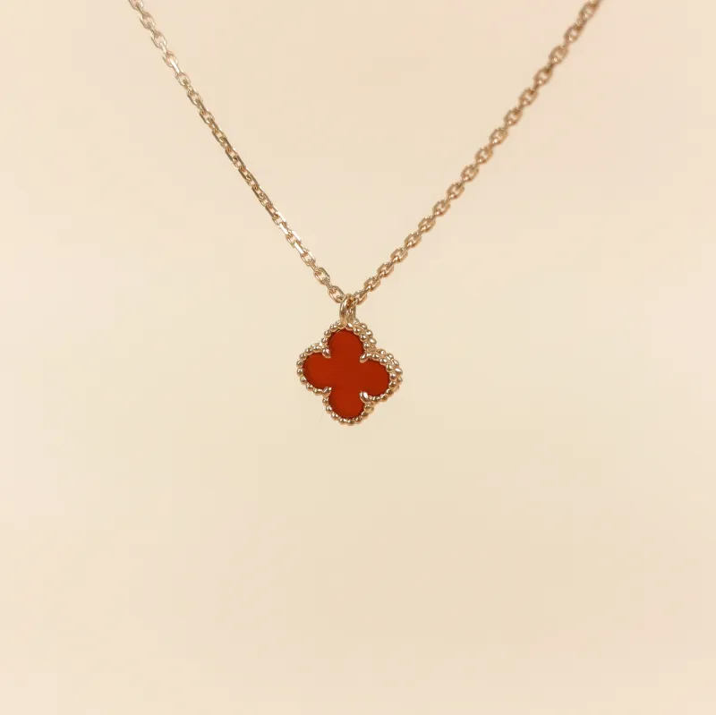 Van Cleef & Arpels Necklace Alhambra 18KR ose Gold Sweet Mini40cm — cover view 4 of 9
