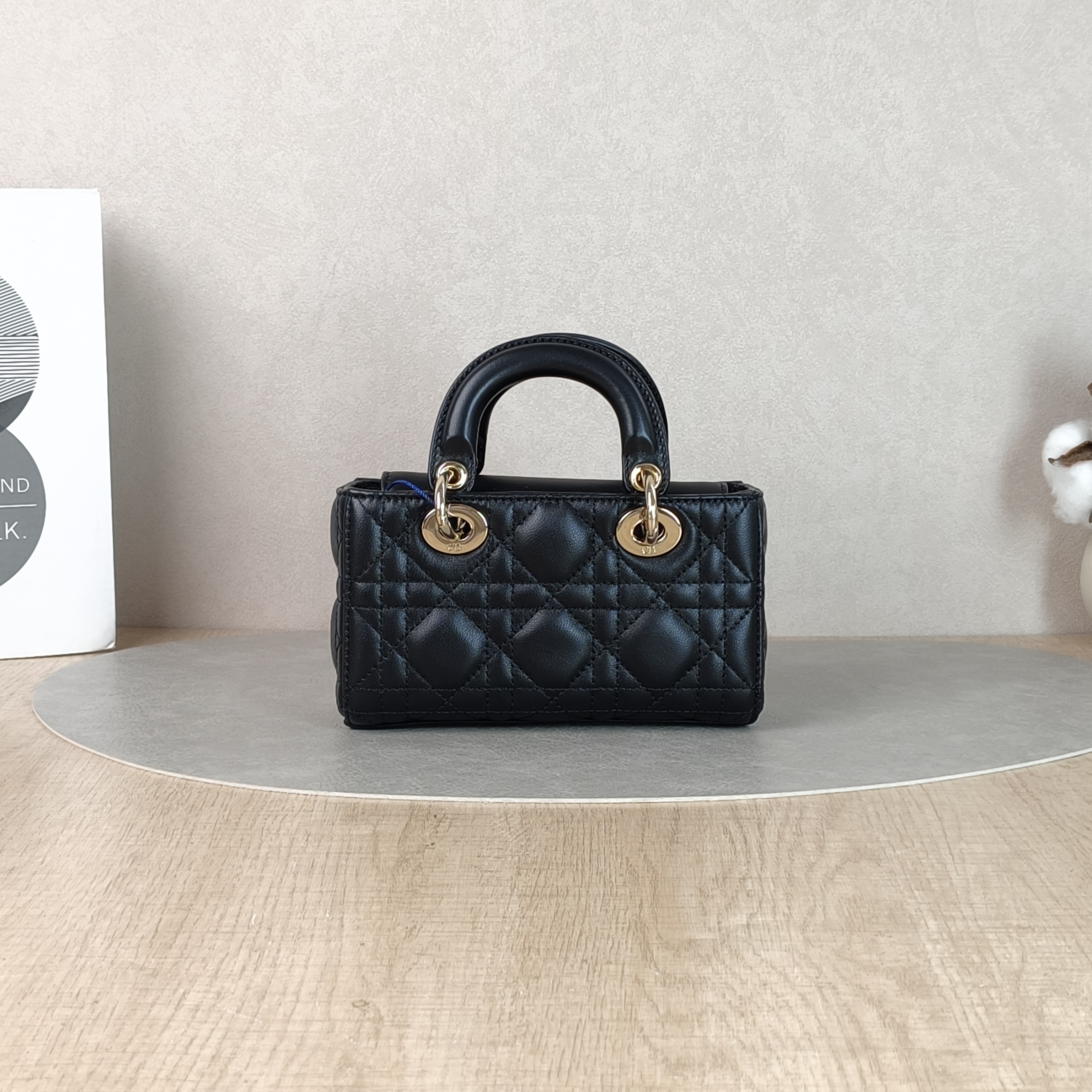 DIOR Crossbody Bag Lady D-Joy Black Lambskin Mini16 × 5 × 9 cm — cover view 5 of 5