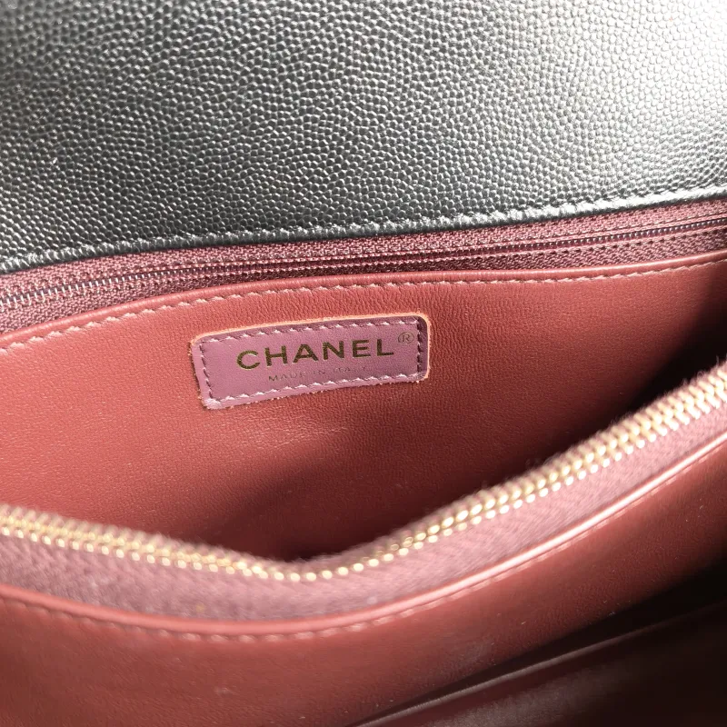 Chanel Top Handle Bag Coco Handle​ Black Grained Calfskin Medium 29 × 12 × 18 cm — detail view 2 of 13