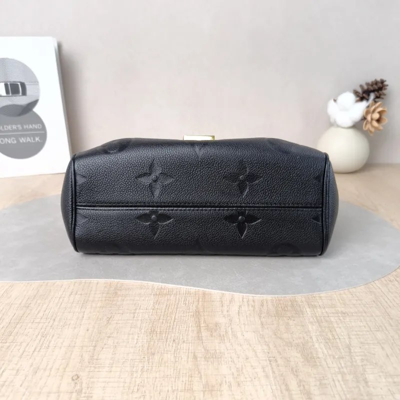 Louis Vuitton Crossbody Bag Favorite Black Monogram Empreinte Embossed Calfskin Medium 24 × 9 × 14 cm — cover view 3 of 5