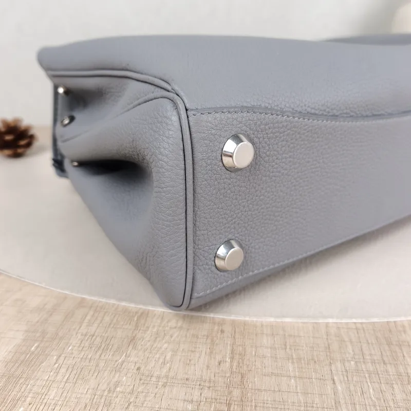 BALENCIAGA Crossbody Bag RODEO Grey Calfskin Small 27 × 10 × 20 cm — detail view 7 of 14