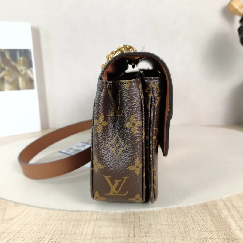 Louis Vuitton Crossbody Bag Marceau Chain Bag Caramel PVC · Calfskin One Size24.5 × 6.5 × 15 cm — detail view 5 of 14