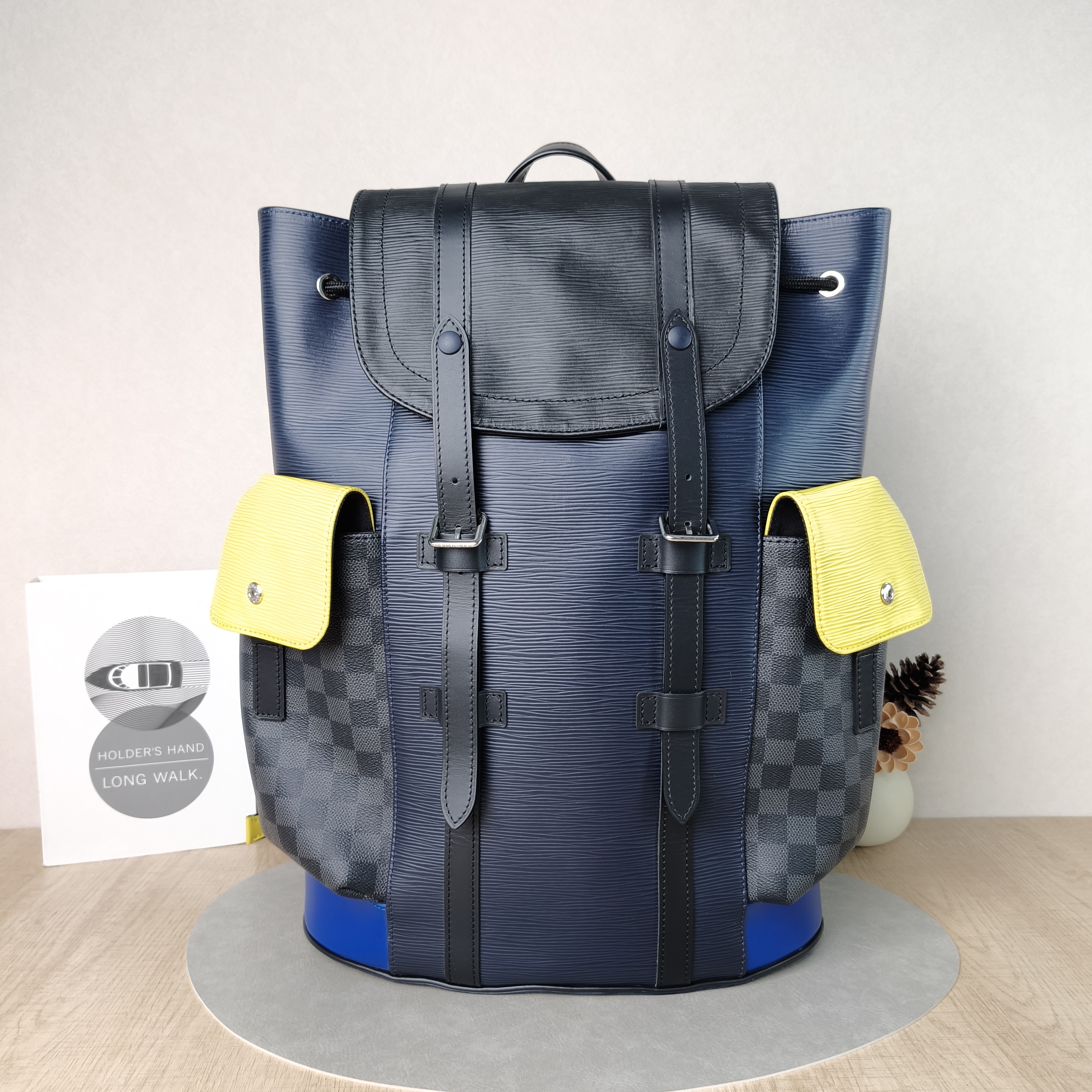 Louis Vuitton Backpack Christopher Backpack Colorblock PVC · Calfskin One Size32 × 12 × 48 cm
