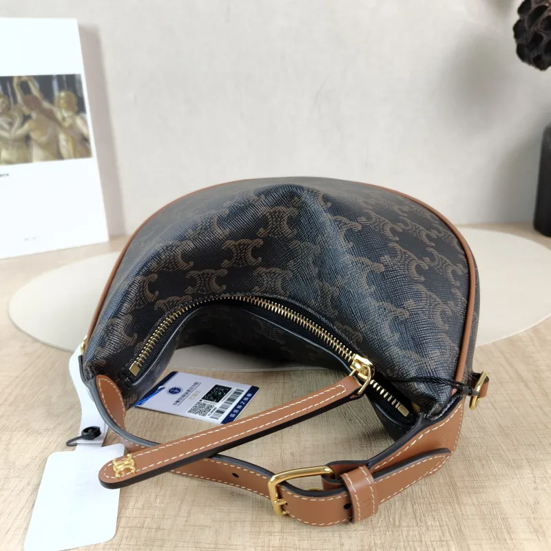 CELINE Crossbody Bag TEEN LULU hobo Monogram PVC Small 21 × 5 × 24 cm — detail view 9 of 12