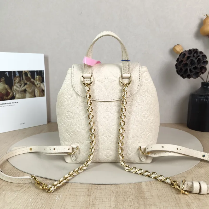 Louis Vuitton Backpack Backup Backpack White Calfskin One Size 20 × 14 × 22 cm — cover view 3 of 6