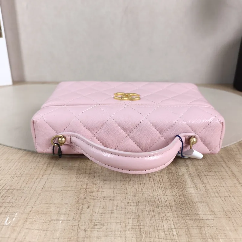 Chanel Crossbody Bag lp Box Bag Top Handle Crossbody Bag Pink Calfskin One Size 19.5 × 5 × 17 cm — detail view 5 of 14