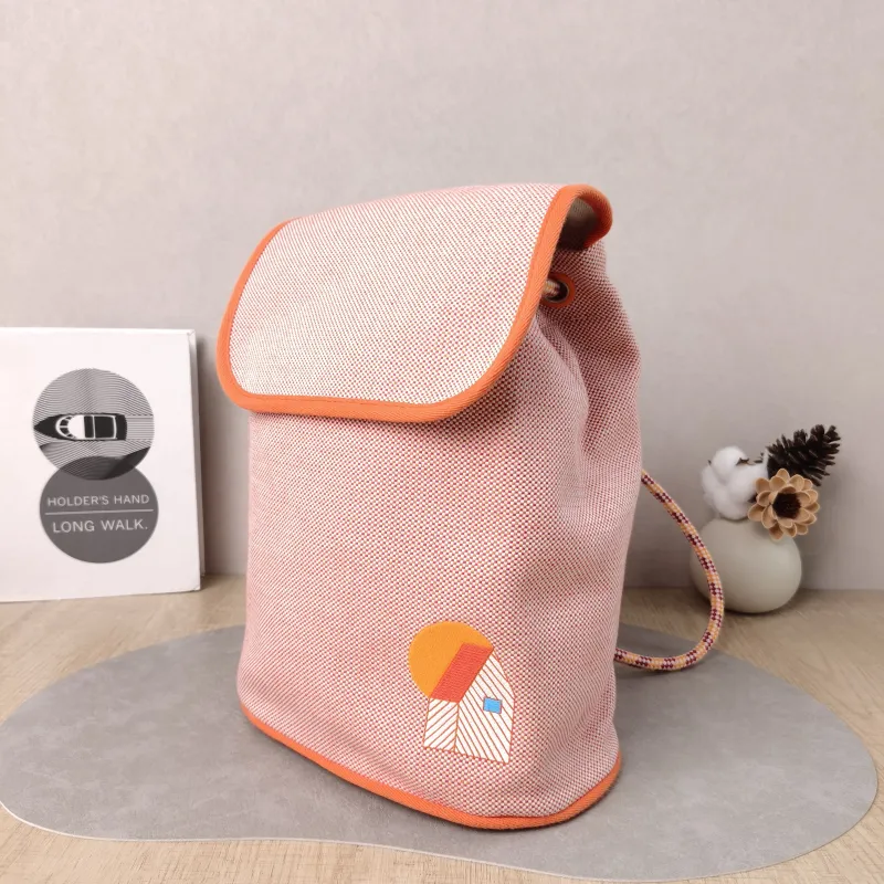 Hermès Backpack Backpack Canvas One Size 24 × 16 × 30 cm — cover view 3 of 5