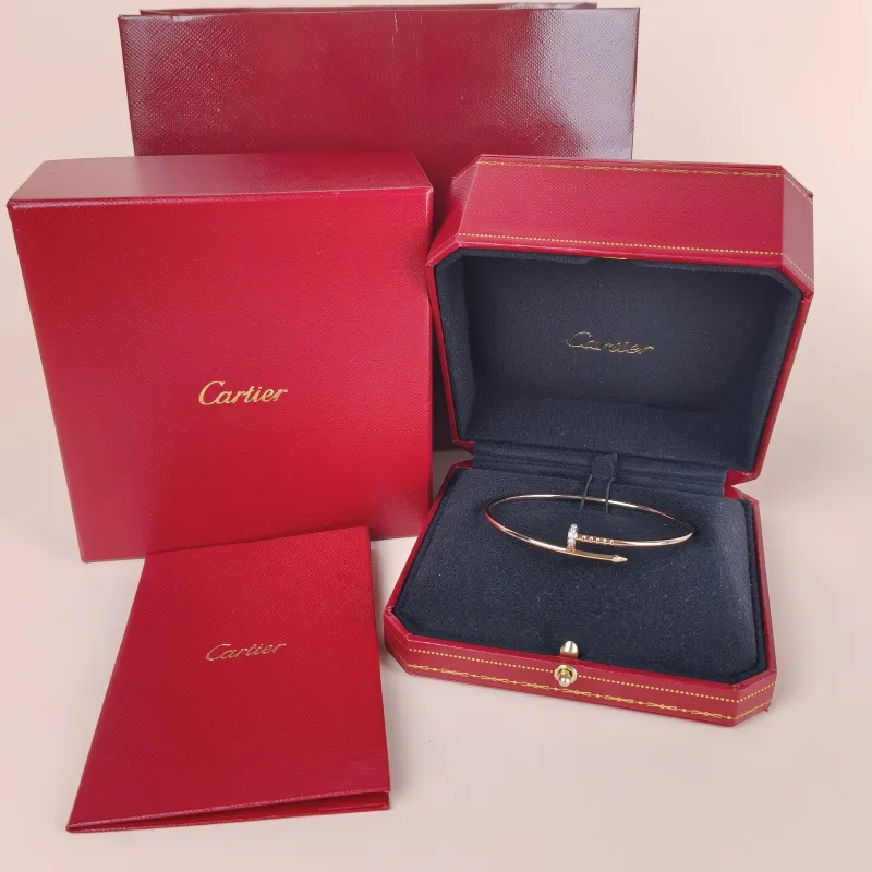 CARTIER Bangle Juste un Clou Bangle Rose Gold Diamond18KR ose Gold Small Edition 19 — cover view 9 of 9