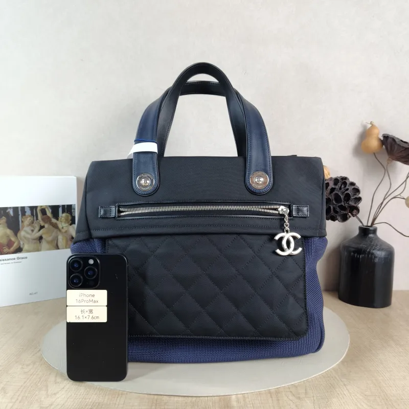 Chanel Top Handle Bag Top Handle Bag Blue Black One Size 34 × 16 × 31 cm 17 — cover view 2 of 5