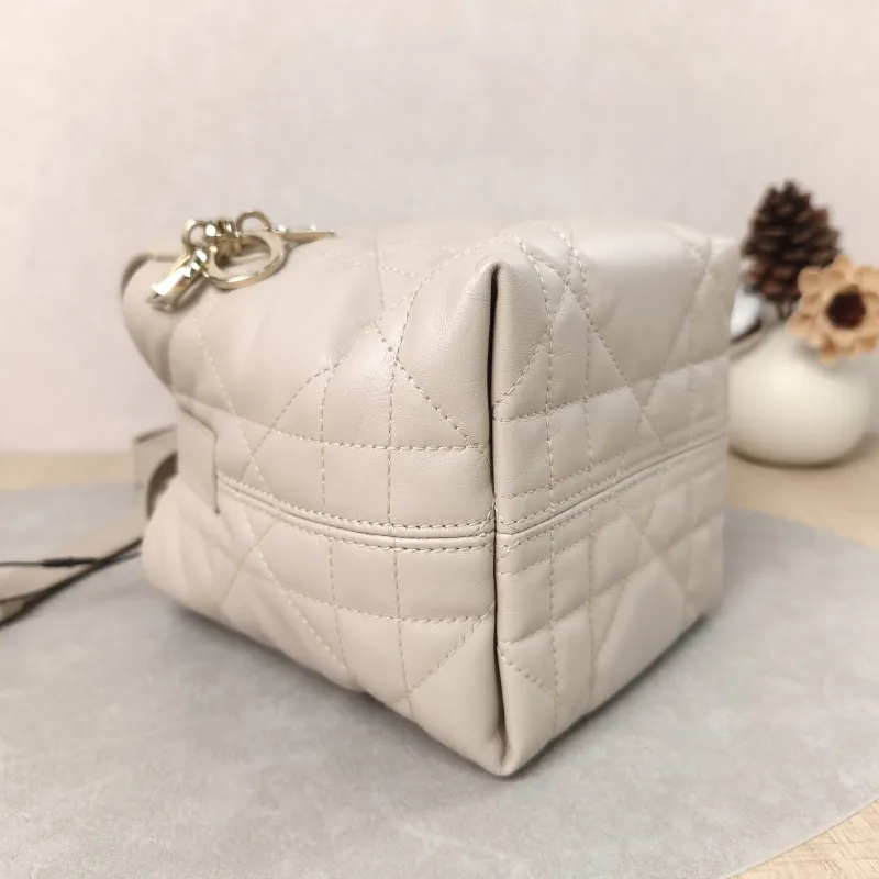 DIOR Top Handle Bag TOUJOURS Edition Beige Calfskinmini13 × 12 × 15 cm — detail view 6 of 15