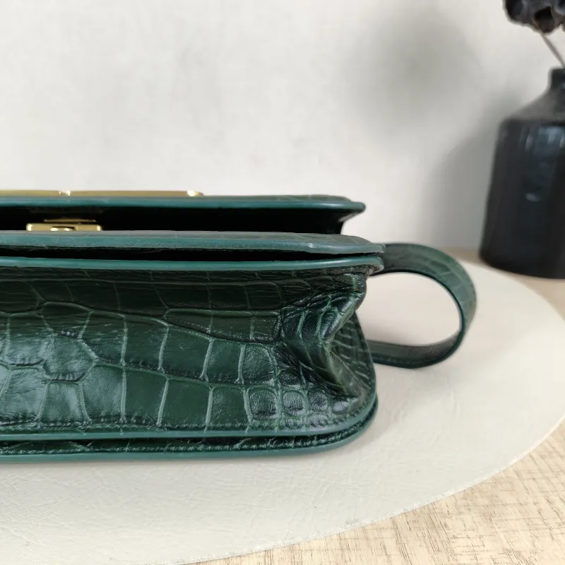 BALENCIAGA Shoulder Bag GOSSIP Green Calfskin Small 23.5 × 10.5 × 12.5 cm — detail view 7 of 12