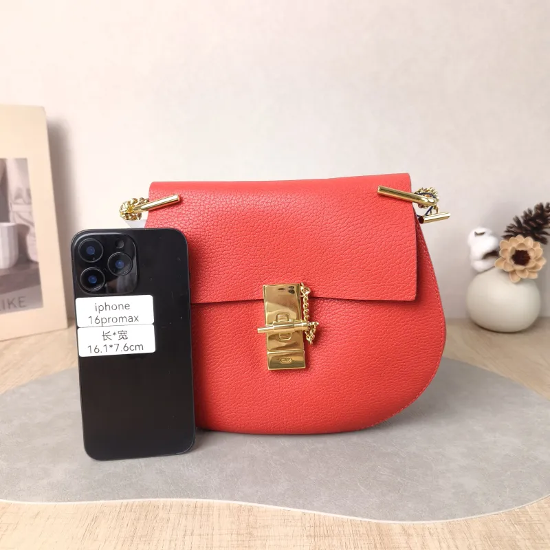 Chloé Crossbody Bag drew Red Calfskin 23 × 7.5 × 20 cm — cover view 6 of 6