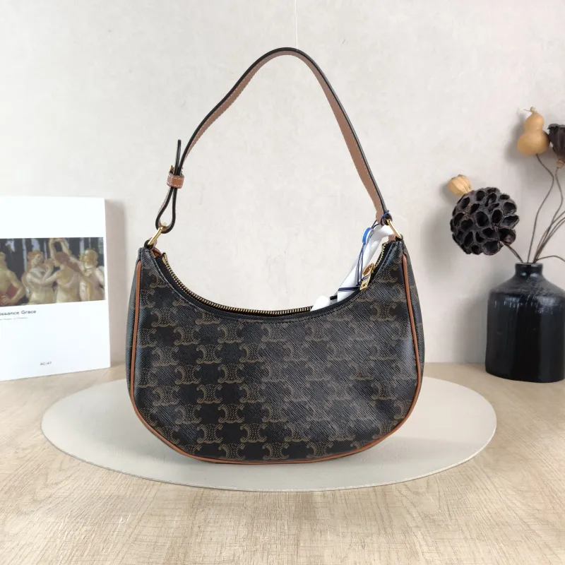 CELINE Shoulder Bag AVA Monogram PVC Medium 23 × 7 × 19 cm