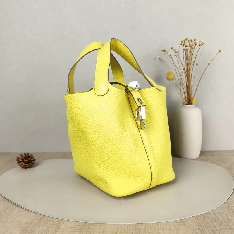 Hermès Top Handle Bag Picotin Lock 18 189N Taurillon Clemence TC Calfskin Small18 × 13 × 18 cm — cover view 6 of 6