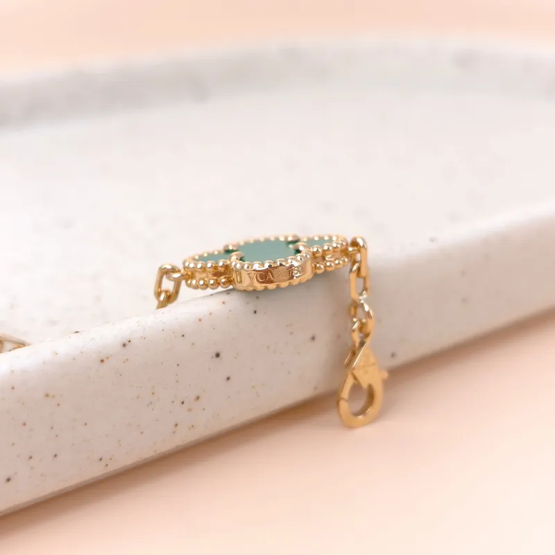 Van Cleef & Arpels Bracelet Alhambra Alhambra Collection Five-Motif Bracelet Malachite18KY ellow Gold Vintage Small1.5 × 1.5 × 19 cm — cover view 4 of 10