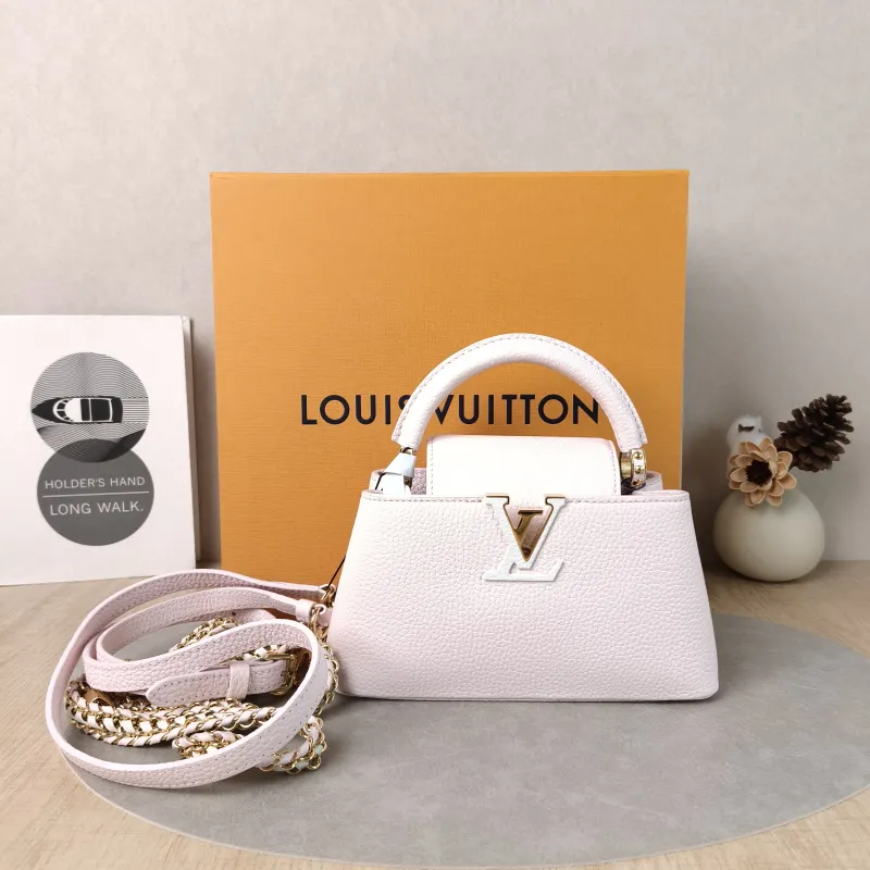Louis Vuitton Top Handle Bag Capucines East West Pink Calfskinmini22 × 8 × 12 cm — cover view 5 of 6