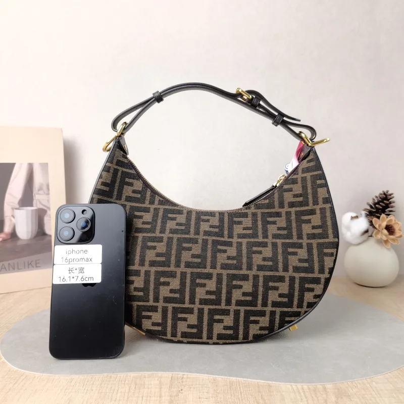 FENDI Shoulder Bag graphy Monogram Canvas Small 29 × 10 × 24.5 cm — cover view 4 of 5
