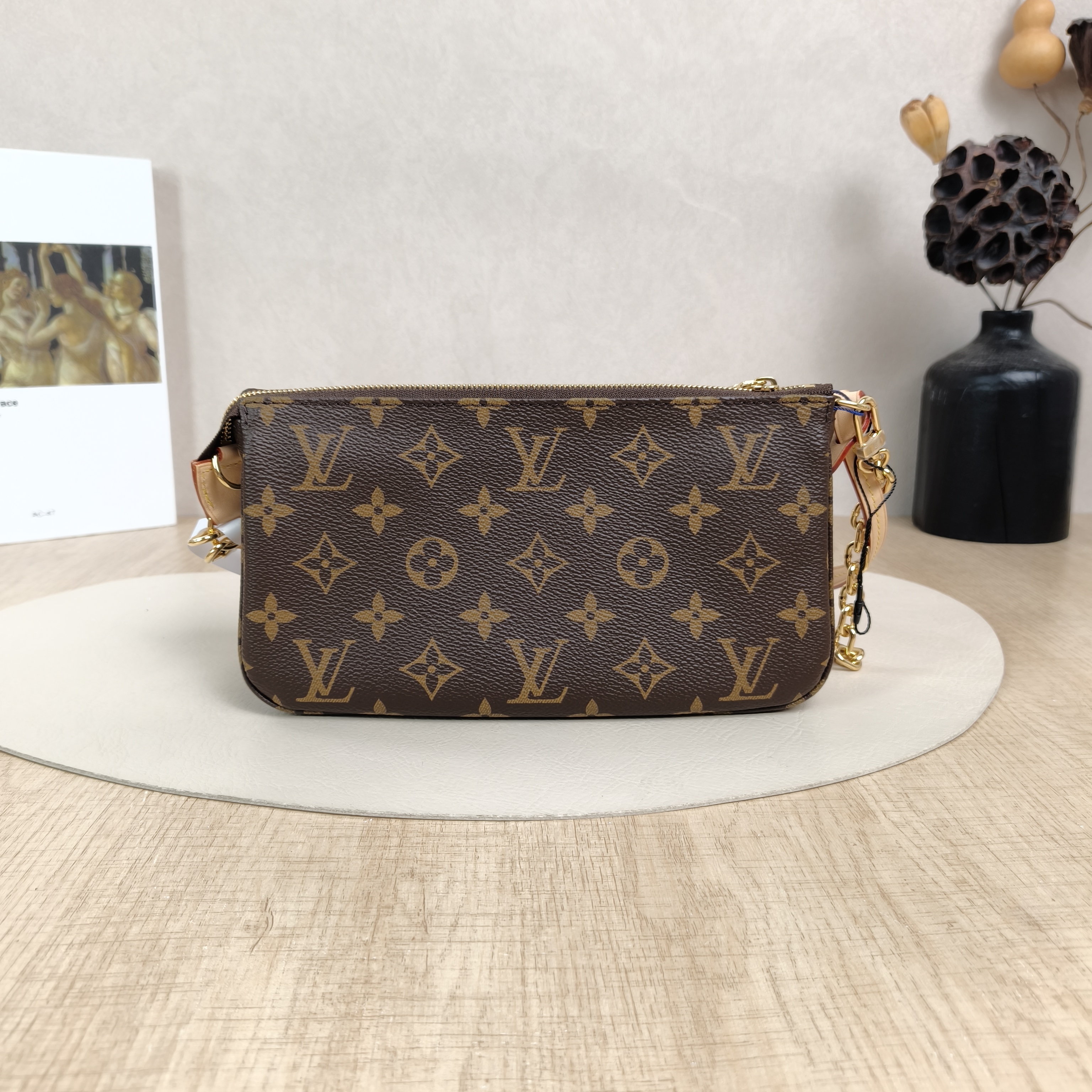 Louis Vuitton Shoulder Bag Pochette Accessoires Two Straps Monogram PVC Large23.5 × 4 × 13.5 cm