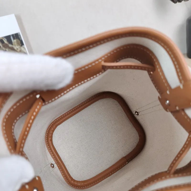 GOYARD Crossbody Bag Petit Flot Brown ine Canvas Mini 12 × 10 × 17.5 cm — detail view 5 of 12