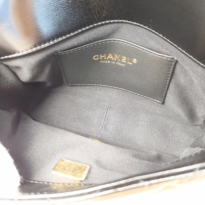 Chanel Shoulder Bag cf mini Black Waxed Leather mini 20 × 5 × 12 cm — detail view 2 of 12