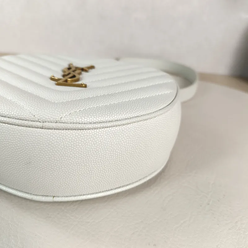 SAINT LAURENT Crossbody Bag VINYLE Camera Bag White Grained Calfskin Small 17 × 5.5 × 17 cm — detail view 7 of 10