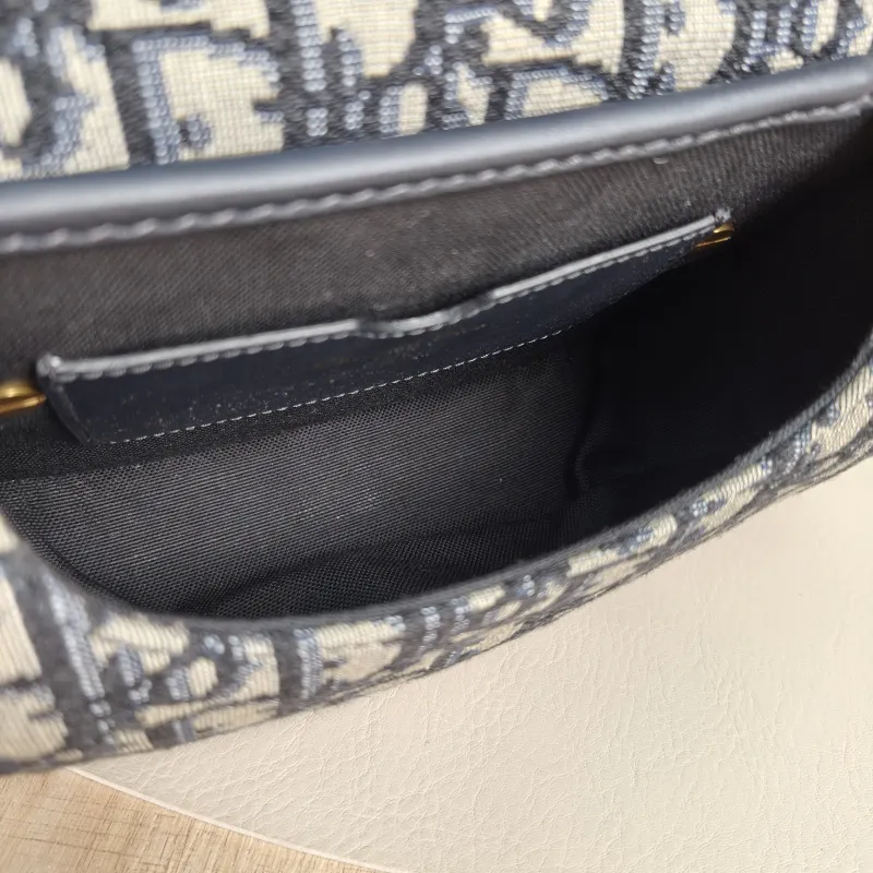 DIOR Crossbody Bag Bobby Blue Canvas Small18 × 5 × 14 cm — detail view 10 of 12