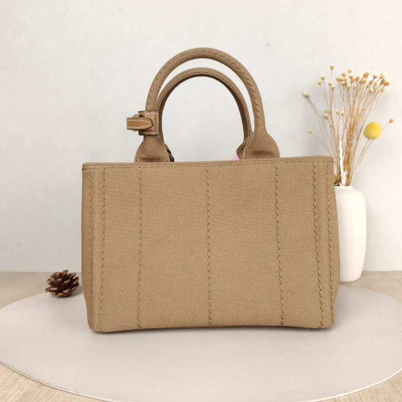 PRADA Crossbody Bag Jardinière Tote Bag Canvas Small26 × 15 × 19 cm — cover view 3 of 5