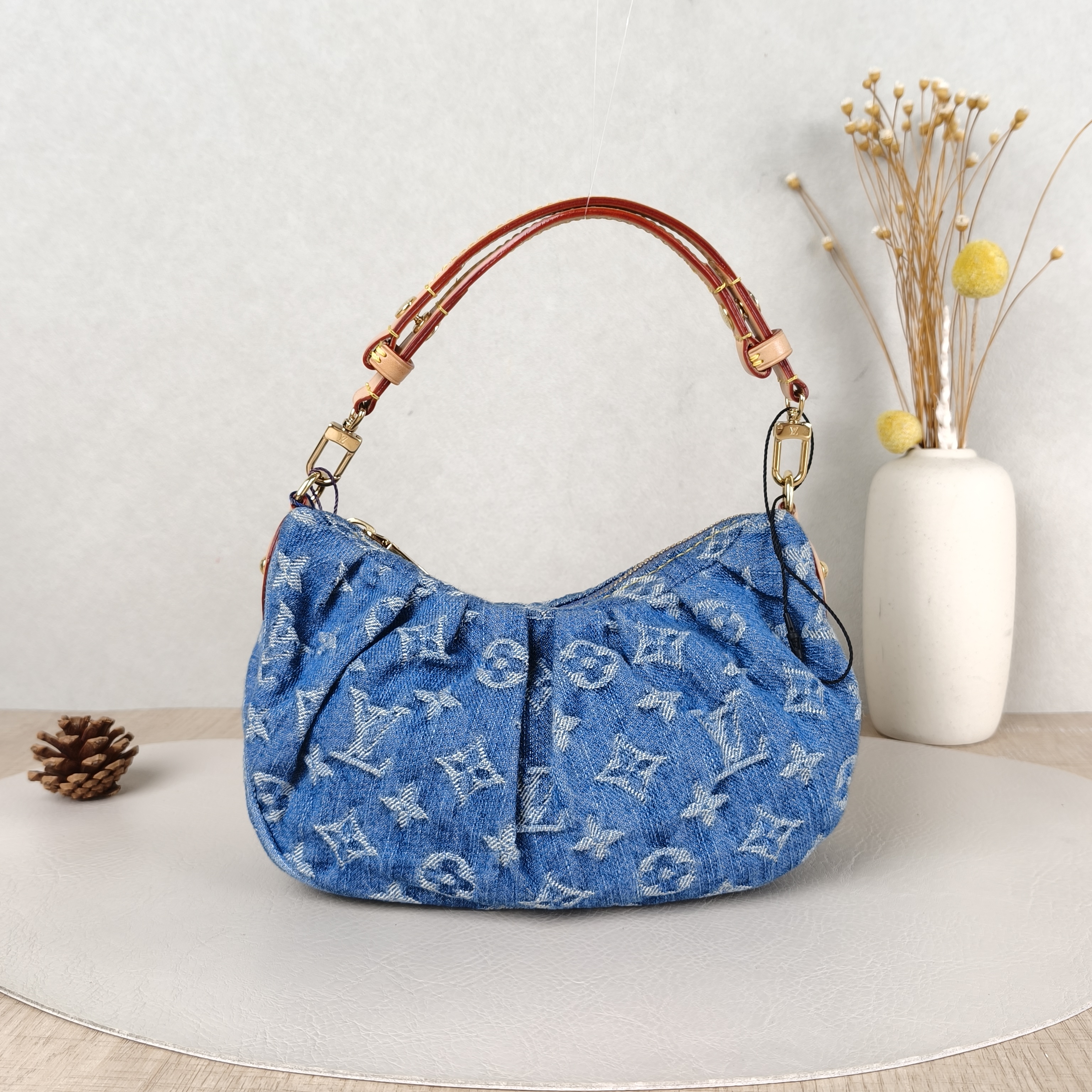 Louis Vuitton Shoulder Bag Pochette Valley Blue One Size21 × 7 × 15 cm