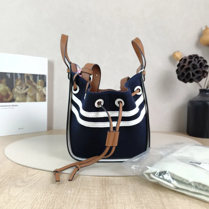 LOEWE Crossbody Bag Hammock White Canvas Mini 17 × 11 × 19.5 cm — cover view 3 of 6