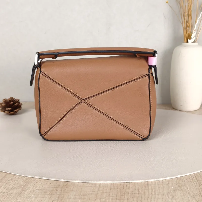 LOEWE Crossbody Bag Puzzle Caramel CC alfskin Mini 18 × 8 × 12.5 cm — cover view 4 of 5
