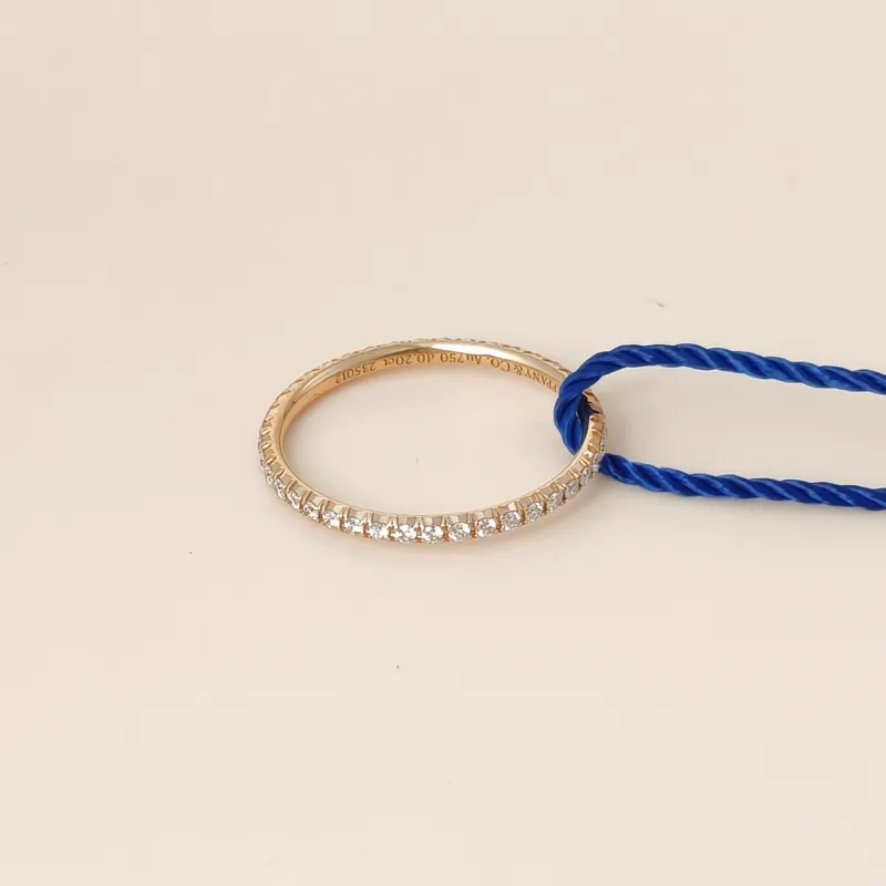 Tiffany&Co. Ring Soleste Collection Pavé Diamond Ring Rose Gold Diamond18KR ose Gold One Size 50