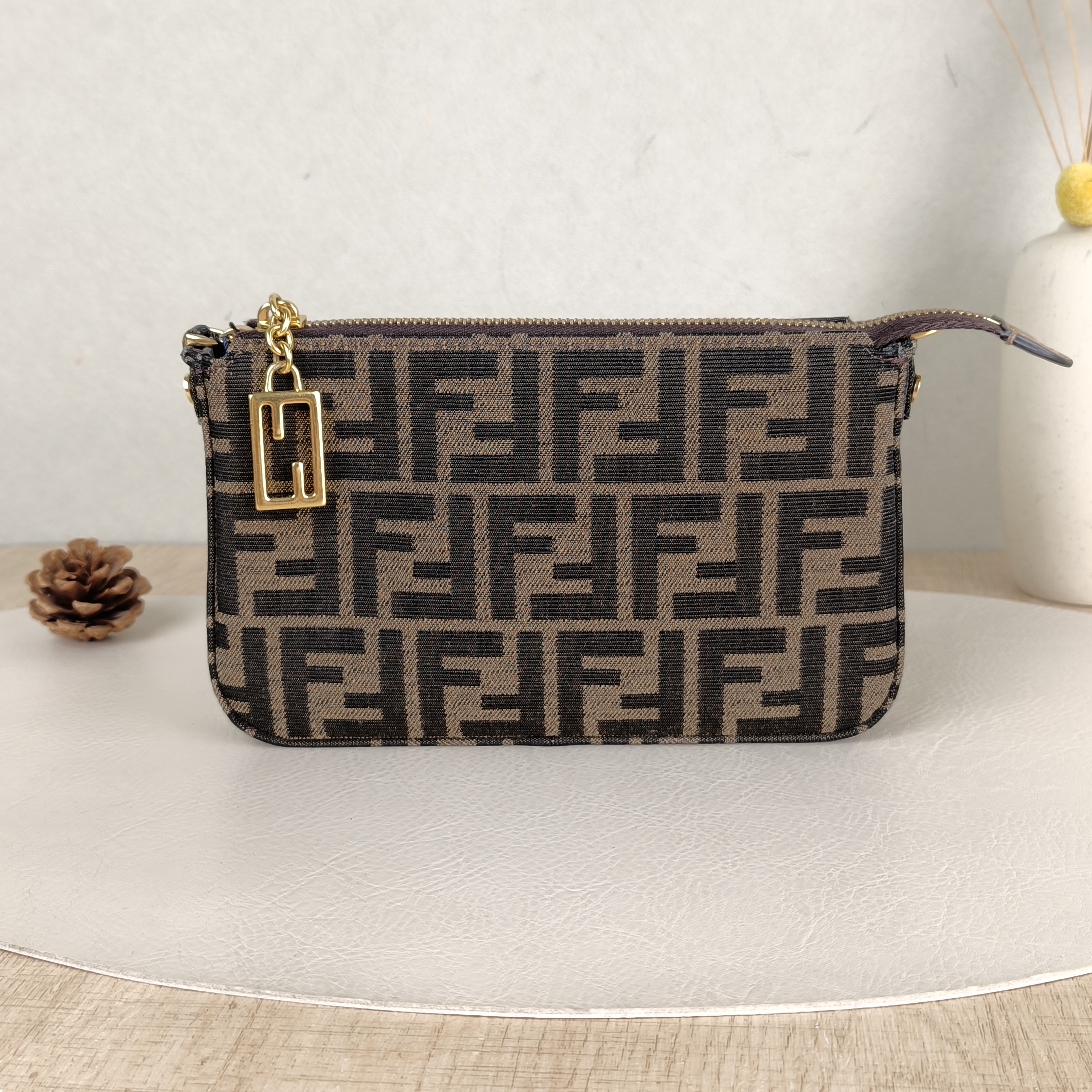 FENDI Crossbody Bagbaguette Clutch Canvas One Size20 × 3 × 13 cm